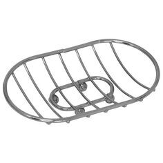 МЫЛЬНИЦА НА НОЖКАХ ОВАЛЬНАЯ ХРОМ. "РЫЖИЙ КОТ" CHR-481