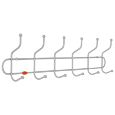 Вешалка настенная "Дружба 6", цвет серый ЗМИ