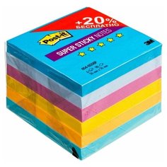 Post-it Блок-кубик Super Sticky, 76x76 мм, 540 штук (654-6SS) воздух