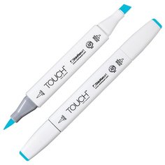 Маркер TOUCH BRUSH двухсторонний на спирт.основе цв.066 синий нежный