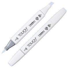 Маркер TOUCH BRUSH двухсторонний на спирт.основе цв.144 синий нежный бледный