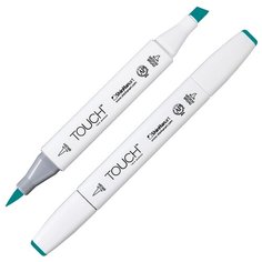 Маркер TOUCH BRUSH двухсторонний на спирт.основе цв.061 зеленый переливчатый