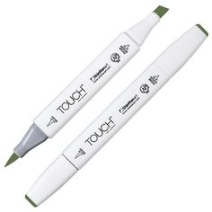 Маркер TOUCH BRUSH двухсторонний на спирт.основе цв.231 зеленые водоросли