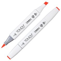 Маркер TOUCH BRUSH двухсторонний на спирт.основе цв.014 киноварь