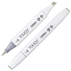 Маркер TOUCH BRUSH двухсторонний на спирт.основе цв.232 серо-зеленый бледный