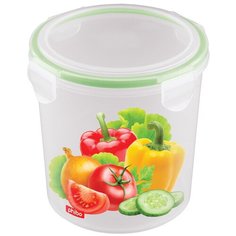 Phibo Контейнер Super Lock для холодильника и микроволновой печи с декором 1,15л, 13.6x13.6 см, декор