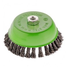 Щетка для УШМ, 150 мм, М14, "чашка", крученая проволока 0,5 мм Сибртех