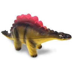Игрушка-мялка Maxitoys Стегозавр 23 см желтый/коричневый