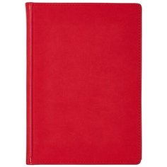 Ежедневник Альт Velvet недатированный, искусственная кожа, А5, 136 листов, красный