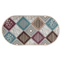 Ковер ХИТ-СЕТ "соло" 0,8*1,5 М 44004/26 овальный "люберецкие ковры"