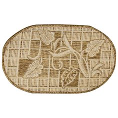 Ковер циновка "ЭКО" 1*2 М 7915/01 овальный "люберецкие ковры"