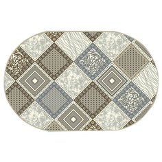 Ковер ХИТ-СЕТ "соло" 1*2 М 44004/01 овальный "люберецкие ковры"