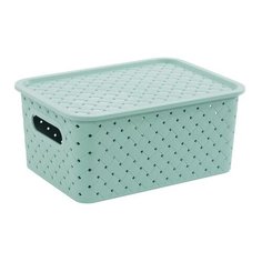 Violet Корзинка с крышкой Береста 23.5x17.3x10,5 см шалфей