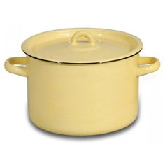 Кастрюля СтальЭмаль 2С17, 4.5 л, кремовый