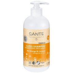 Sante шампунь Family для блеска волос с Био-Апельсином и Кокосом, 500 мл
