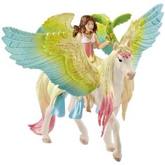 Фигурки Schleich Эльфийка Сурах на сверкающем пегасе 70566