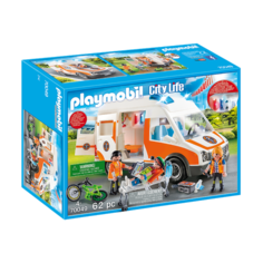 Конструктор Playmobil City Life 70049 скорая помощь с мигалкой