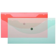 Attache Папка-конверт на кнопке A6, пластик, 10 шт (1019526) в ассортименте