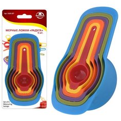 Мерные ложки "Радуга". Набор 6шт NEW МультиДом