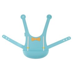 Little Angel Нагрудник с застежкой на спине, LA1326, голубой