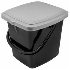 Ящик-табурет универсальный малый черный Plast Team