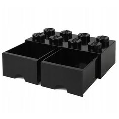 Ящик LEGO для хранения 8 выдвижной Storage brick черный