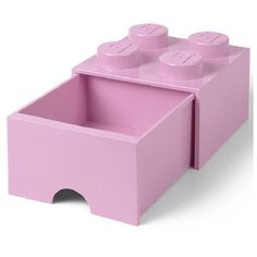 Ящик LEGO для хранения 4 выдвижной Storage brick бледно-розовый