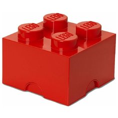 Ящик для хранения LEGO 4 Storage brick красный