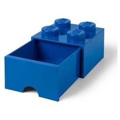 Ящик LEGO для хранения 4 выдвижной Storage brick синий
