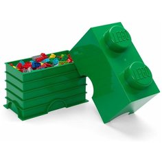 Ящик для хранения LEGO 2 Storage brick зеленый