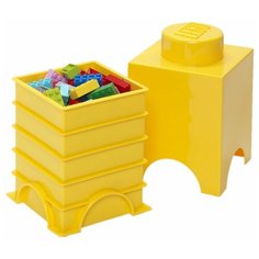 Ящик для хранения LEGO 1 Storage brick желтый
