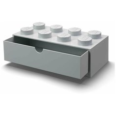 Ящик для хранения LEGO Desk Drawer 8 серый