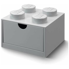 Ящик для хранения LEGO Desk Drawer 4 серый