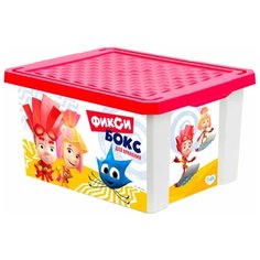 Детский ящик для хранения игрушек "ФИКСИКИ", 17 л, красный Little Angel