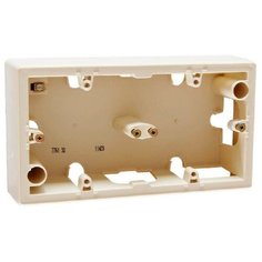 Коробка накладного монтажа 2-постовая Legrand Galea Valena слоновая кость 776132