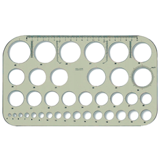 KOH-I-NOOR Шаблон диаметров 3 шт. (2474805) прозрачный