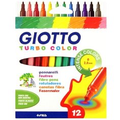 GIOTTO Набор фломастеров "Turbo Color", 12 цв. (71400)
