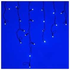 Гирлянда Arlight Ard-Edge-Classic-2400x600-Black-88LED-Flash Blue, 88 ламп, синий/черный провод