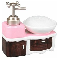 Набор для мытья посуды Rosenberg Дозатор с губкой 7487