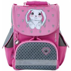 Юнландия Ранец Bunny (228869), розовый/серый