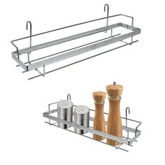 Полка д/специй навесная на рейлинг 38*9*14 см МультиДом