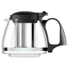 Veitron Чайник заварочный стеклянный SY-1201 1.2 л, прозрачный/черный