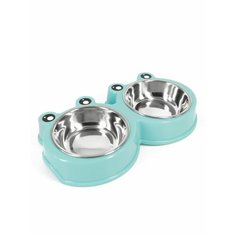 Миска Удачная покупка P0027-S двойная голубой