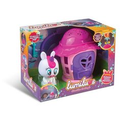 Ночник LUMILUVS Единорог Luna с домиком-проектором звездного неба