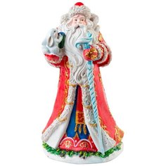 Фигурка Феникс Present Дед Мороз с зайчиком 25,4 см красный