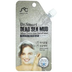 Rainbowbeauty Dr.Smart Dead Sea Mud Sebum Control Silver Peel-Off Mask Маска-плёнка с грязью Мёртвого моря, 25 г