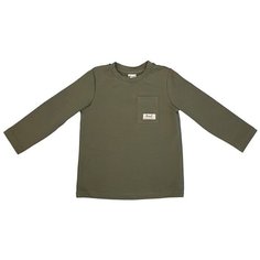 Лонгслив ЁМАЁ, размер 128, хаки