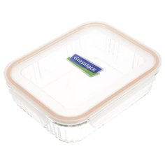 Контейнер Glasslock OCRS-074 (740ml, прямоугольный рифленый, для духовки, розовый силикон)