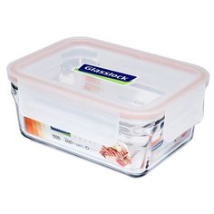 Контейнер Glasslock ORRT-102 (1020ml, прямоугольный, для духовки, розовый силикон)