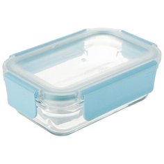Контейнер Glasslock ORRT-039P (390ml, прямоугольный, для духовки, синий силикон)